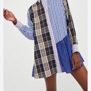 Zara Patchwork Shirtdress